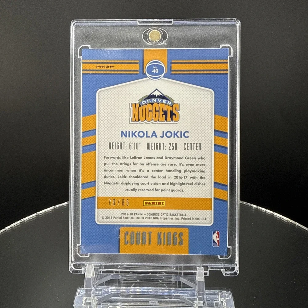 Panini 2017-18 Donruss Optic Nikola Jokić Court Kings Insert #40 Nuggets /85
